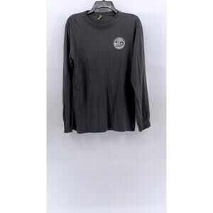 ECONSCIOUS Men's Charcoal Gray Happy Earth Crewneck Long Sleeve T-Shirt SZ M